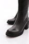 Women's Heeled Boots Black Genuine Leather 581142453 - 4