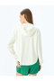 Half Zipper Hooded Stitching Detailed Sports Sweatshirt Interlock - 4