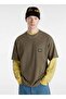 تي شيرت رجالي بني بياقة دائرية وقصة عادية VN000HES9JC1-Hyper Patch Pocket SS