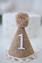 New Season Straw Retro Cream Brown Lace Detailed Pompom Mini 1 Year Old Hat Crown