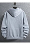 Milano Printed Zippered Oversize Unisex Sweatshirt - 2