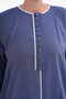 Daily Thin Denim Light Blue Zippered Sports Cap Ferace Length 142 cm Side Lace-Up Model - 7