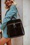 Jacquline Zd164/7 Lılly-S Real Suede Leather Women's Backpack Black - 3