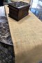 Premium Beige Jute Wicker Runner - Stain Resistant, Table Cloth 45X150Cm
