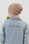 Scarf Bonnet Turban, B-81Iv, Milk Coffee - 5