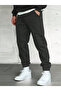 Men's Black Elastic Leg Oversize Sweatpants