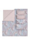 Charme Valeri Double Velvet Satin Duvet Cover Set - Powder - 4