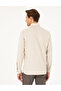 Beige Slim Fit Long Sleeve Shirt 50297998 -Vr011 - 5