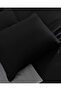Vachel Double 100% Cotton Printed Satin Bed Sheet Pieces Duvet Cover Set - Anthracite - 8