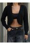 New Season Crop Women's Knitwear Cardigan 24W21017 - 3
