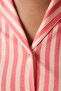 Base Rosy Stripes Rose Color Shirt Pants Pajama Set - 3