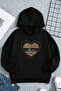Black and Ecru Oversize Sweatshirt