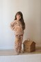 Brown Deer Printed 3 Thread Raised Girl's Top and Bottom Set - 3