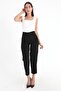 High Waist Dart Atlas Trousers - Black - 2