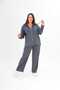 Women's Modal Fabric Tube Leg Zippered Front Tracksuit Set