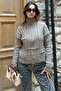 Mink Stand Collar Zipper Detailed Knitted Sweater Mg2229 - 3