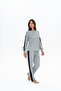 Women's Round Neck Stripe Detailed Home Wear - 2