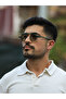 Modern and Stylish Design Matte Dark Green Round Frame Sunglasses - Protective Lens Glasses - 3