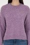 Women's Violet Melange Crew Neck Sweater 50293156-Vr228 - 6