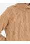Beige Regular Fit Turtleneck Sweater 50276220-Vr011 - 7