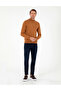 Brown Slim Fit Half Turtleneck Basic Knitwear Sweater 50296614-Vr163 - 4
