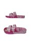Girl's Fuchsia-Pink Princess Figured Double Buckle Non-Slip Sole Daily Slippers Gzrr101-99 - 4
