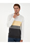 Gray Melange Slim Fit Crew Neck Sweater 50300525-Vr086 - 3