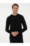 Black Regular Fit Crew Neck Basic Sweatshirt 50298968-Vr046 - 3