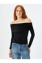 Women's Black Blouse 5Wak80240Ek - 3