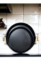 2-Piece Wooden Handle 37 cm Black and 30 cm Black Tray Tea Coffee Presentation Tray - 4