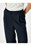 High Waist Fabric Palazzo Pants with Pockets - 5