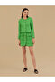 Emerald Crew Neck Cropped Tweed Jacket 50263103-Vr055 - 4