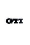 GTI Arma ملصق أسود اللون بلاستيك GTI Arma