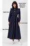 Women's Skuba Ribbon Detailed Long Dress - 3