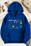 Unisex 2ip Raised AWE SOME Printed Sax Oversize Sweatshirt