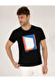 Black Printed Crew Neck T-Shirt 50263922-Vr046