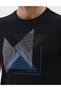 Black Slim Fit Printed Crew Neck T-Shirt 50264854-Vr046 - 7
