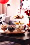 Rotating Table 39 cm Birch Wood Rotating Presentation Tray, Medium, Service Tray