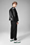 Black Ronaldo Men's Leather Jacket - 5