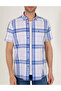 Cobalt Blue Regular Fit Short Sleeve Shirt 50269179-Vr045 - 6