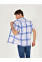 Cobalt Blue Regular Fit Short Sleeve Shirt 50269179-Vr045 - 5