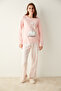 Pink Rain On Me Thermal Pajama Set