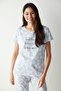 Kind Heart Gray Capri Pajama Set - 3