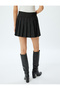 Standard Waist Checked Mini Pleated Skirt - 4