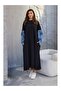 Balloon Sleeve Jean Detailed Belted Dress - 2
