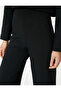 Capri Fabric Trousers Loose Straight Leg High Waist - 5