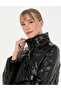 معطف أسود لامع 50275841-VR046 - 4