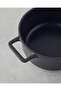 Tiny Taste Aluminum Cast Mini Pot Set 14x14x14 cm Black - 3