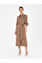 Brown Regular Fit Woven Dress 50284059 -Vr029