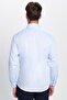 Men's Slim Fit Slim Fit Long Sleeve 100% Cotton No Ironing Needed Non Iron Blue Shirt - 6